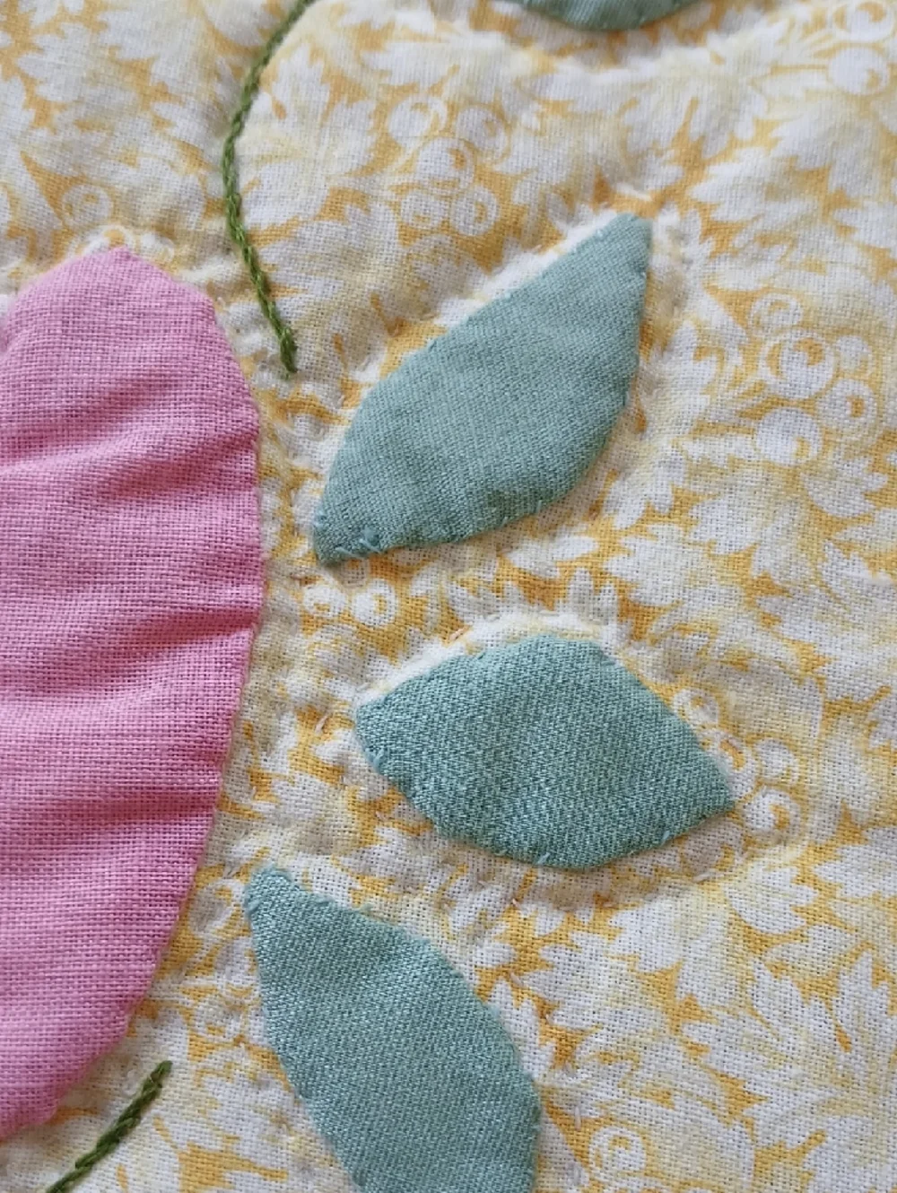 Handcrafted Quilted Reversible Placemats Set of 6
